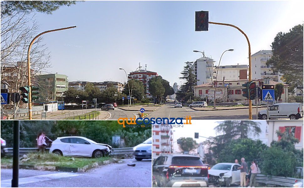 Semaforo tunnel Metropolis Rende Incidenti