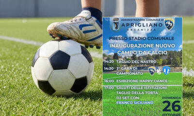 Aprigliano nuovo stadio Rocco Reda