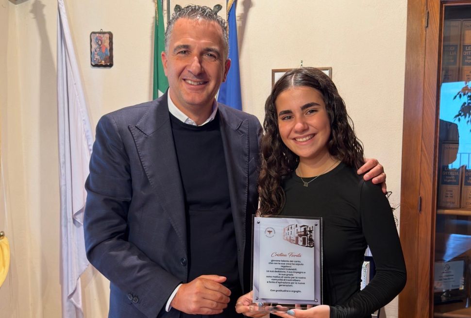 Castrolibero targa Cristina Fiorita