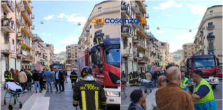 Incendio Cosenza Soccorsi