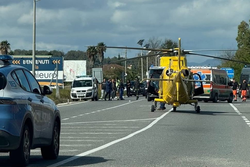 Violento incidente moto