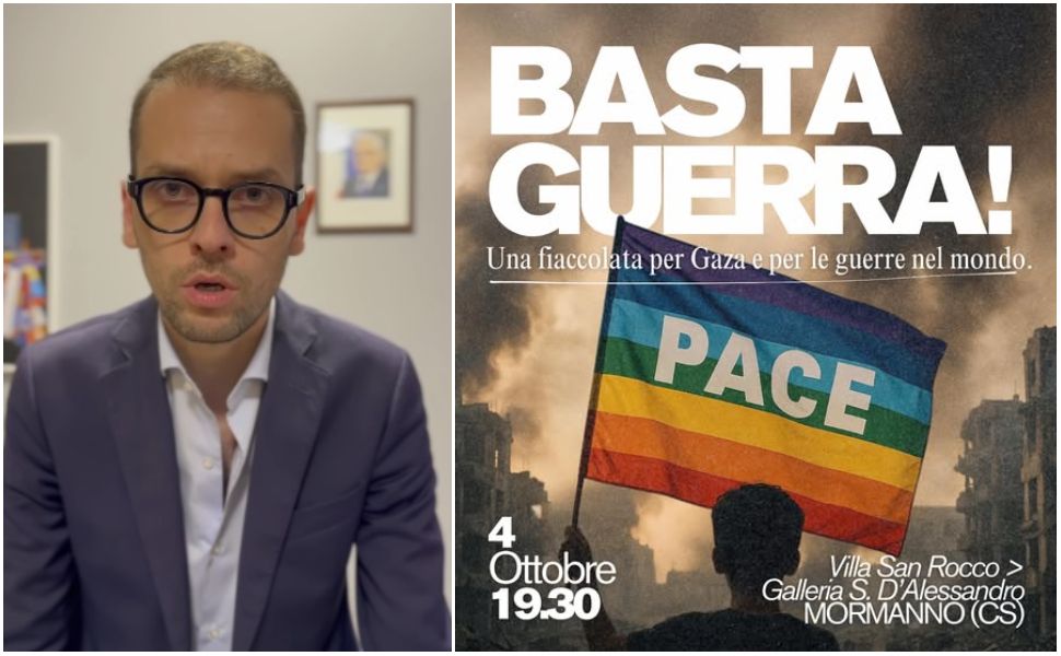 Mormanno bloccata fiaccolata pace