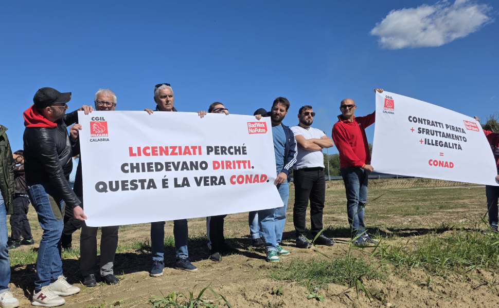 conad montalto protesta cgil 01