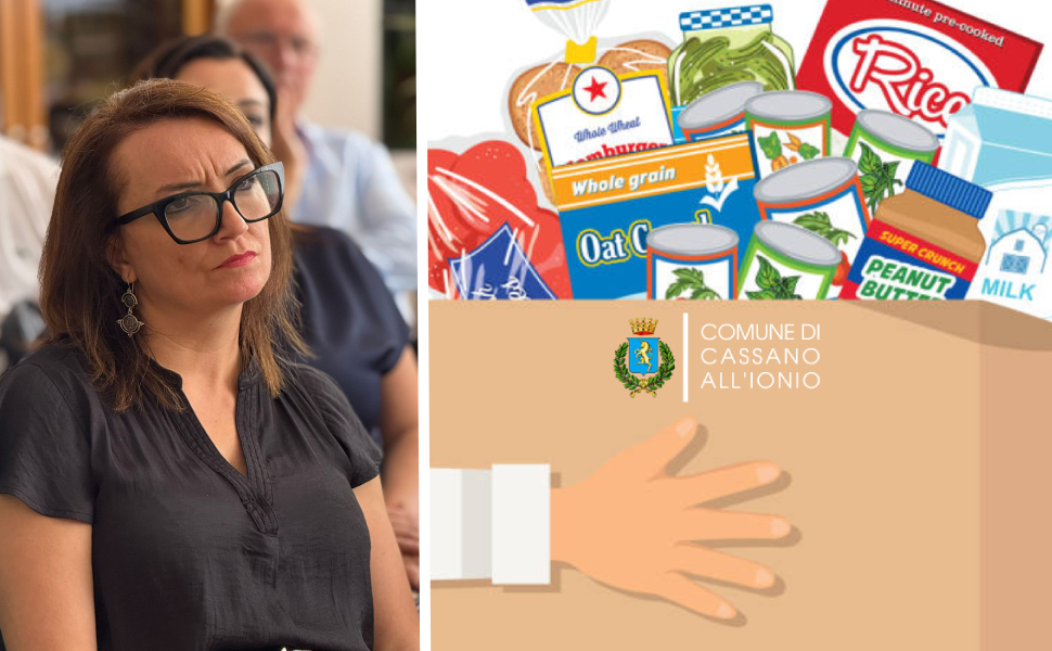 pacco alimentare cassano ionio assessore de franco